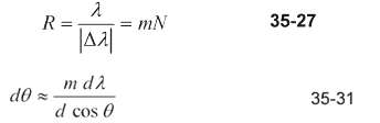 In this problem you will derive Equation 35-28 for the