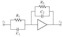 Obtain the transfer function Vo(s)/Vi, (s) for the op-amp system
