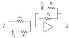 Obtain the transfer function Vo(s)/Vi(s) for the op-amp system shown