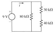 The power supply of the circuit showed in Figure supplies