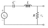 For the RLC circuit shown in Figure, C = 10-5