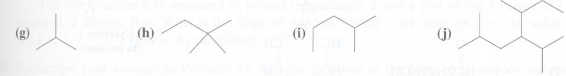 Name the following molecules according to the IUPAC system of