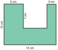 Find the area of each figure. 1.  .:. 2.