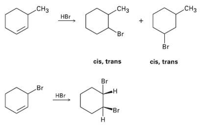cis- and trans-1-bromo-3-methylcyclohexane and cis- and trans-1-bromo- 2-.....